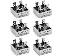 QWORK® Redresseur de Pont monophasé AC à DC 6 PCS KBPC3510 1000V 35A pour Applications électroniques de Puissance