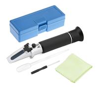 QWORK® Réfractomètre 0-80% vol., Réfractomètre Portable, avec ATC pour spiritueux et éthanol