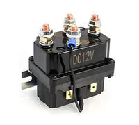 QWORK® Relais solénoïde de treuil 12V 250A pour treuil AUT UTV 3000-5000lbs