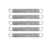 QWORK Ressort compressé étendu, longueur libre de 15,2 cm, 5 ressorts d'extension en acier inoxydable 304, petit ressort de tension à double crochet, diamètre du fil de 0,6 cm, diamètre du fil de 0,6