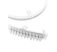 QWORK® Rideau de Plafond Flexible Rail pour Rail avec Système de Rail Rideau Lit Diviseur, 2 m