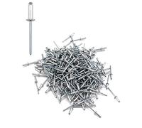 QWORK Rivets aveugles en aluminium, 1 000 pièces de rivets pop de 4,8 x 12 mm, plage de préhension de 7 à 9,0 mm