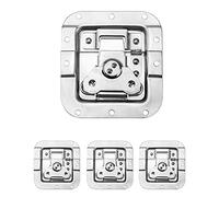 QWORK Road Case Lot de 4 loquets encastrés à ressort, motif papillon moyen robuste pour valise, PA DJ/boîtier de route