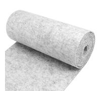 QWORK® Rouleau de feutre 30 cm x 300 cm x 3 mm, tapis en feutre gris clair, résistant à l'abrasion pour le bricolage et la sous-couche de meubles