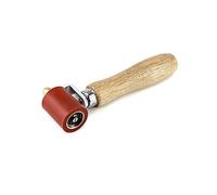 QWORK® Rouleau de Pression à Main en Silicone, Outil de Soudage Résistant Haute Température pour Soudage Bâches PVC, 40mm, Rouge