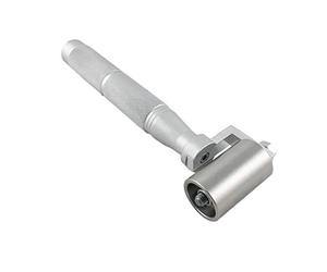 QWORK® Rouleau de pression à main, Rouleau de couture plat en inoxydable pour joint de bord du papier peint (40 mm)
