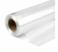 QWORK® rouleau d'emballage de cristal, 86 cm x 35 m, papier cadeau transparent, pour emballer des fleurs, des cadeaux