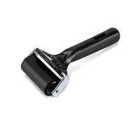 QWORK Rouleau encreur, Rouleau de caoutchouc Brayer pour impression, papier peint, encre linogravure, 6 cm
