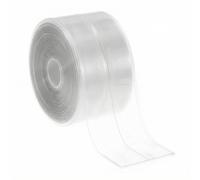 QWORK® Ruban d'étanchéité transparent pour salle de bain, 38 mm x 3.2 m, bande de calfeutrage adhésive imperméable, bande en PVC anti-moisissure pour bords de douche et de cuisine