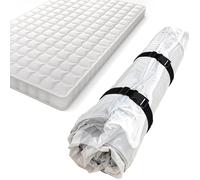 QWORK® Sac Compactor pour Matelas jusqu'à 200x100cm, Compactor Rangement Sous Vide 250x130 cm, Réduction d'Espace jusqu'à 80%, 2 Sangles de Fixation Inclus