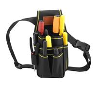 QWORK® Sac de ceinture à outils, organiseur d'outils, sac à outils avec 15 poches et ceinture réglable en nylon, sacs à outils en tissu Oxford 600D, pour électriciens, constructeurs