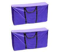 QWORK Sac de rangement pour balles de foin, 420D pour chevaux et bétail, grand sac fourre-tout imperméable pliable avec fermeture éclair