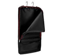 QWORK Sac de Transport pour Bride avec Crochets, Harnais pour Cheval, Sac de Transport avec 3 Griffes, Noir