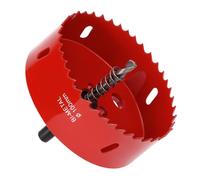 QWORK® Scie Cloche Bi-Métal Ø 100 mm, acier rapide HSS M42, avec tige hexagonale et foret pour aluminium, fer et bois