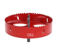 QWORK® Scie Cloche Bi-Métal Ø 150 mm, acier rapide HSS M42, avec tige hexagonale et foret pour aluminium, fer et bois