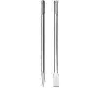 QWORK® SDS-Max Burin pointu et burin plat, 2 pièces, longueur 400 mm, diamètre 18 mm