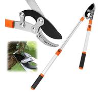 QWORK® Sécateur Télescopique, 68-101CM Secateur Telescopique, Cisaille de Jardin avec Poignées Réglables