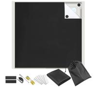 QWORK® Store occultant fenêtres 200x145cm, 420D Store occultant sans perçage, pour Chambres, Bureaux, Voitures