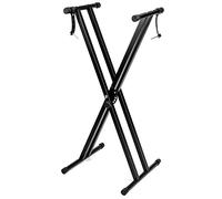 QWORK® support de clavier , support piano électrique, structure en X, 7 niveaux réglables