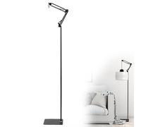 QWORK® Support de Lampe Chauffante Reptile pour reptiles avec base, pour Reptiles Tortues Araignées Geckos Lézards, Hauteur Réglable 60-140cm