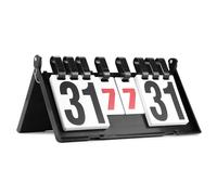 QWORK® Tableau de Bord de Flip Portable à 4 Chiffres, 39 * 21 cm, pour Volley-Ball, Badminton, Tennis de Table, Football - Durable et Facile à Lire