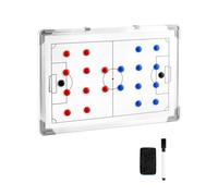 QWORK® Tableau Tactique de Football, Utilisation Double Face, Accessoires Inclus, 45 x 30 cm
