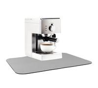 QWORK® Tapis de Machine à café 30 x 40 cm,Tapis egouttoir Vaisselle, Tapis d'égouttage antidérapant pour Plan de Travail de Bar à café, Gris