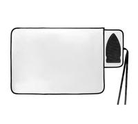 QWORK® Tapis de Repassage sur Table 70x48 cm avec Rembourrage 3mm & Repose-Fer Silicone