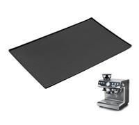 QWORK® Tapis en Silicone 48 x 30 cm pour Machine à Café et Robot Ménager - Noir