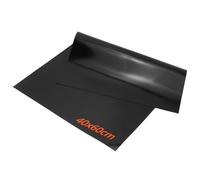 QWORK® Tapis en Silicone Antidérapant 60x40cm, Résistant à la Chaleur 250 ºC - Polyvalent pour Bricolage, Peinture, Résine, Couture (Noir)