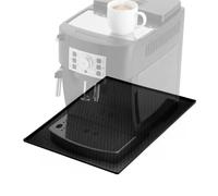 QWORK® Tapis en Silicone pour Machines à café, 48x30cm Tapis Noir antidérapant, pour Moulin à café, Machines à café automatiques