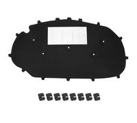 QWORK® Tapis isolant de capot, tapis isolant de compartiment moteur avec clips, compatible avec VW Golf 6 capot