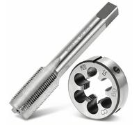 QWORK® Taraud M20 x 1.5mm, jeu de tarauds et filières
