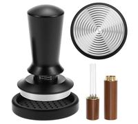 QWORK® Tasseur à Café 51mm, Pressoir à Café Inoxydable 304 avec Graduation pour Espresso Parfait à la Maison, Bureau & Café