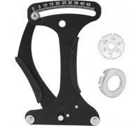 QWORK® Tensiomètre de Rayon de Vélo, Outil d'étalonnage de Rayon de Vélo en Alliage d'aluminium, pour Rayons Ronds, Rayons Plats
