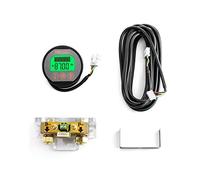 QWORK® Testeur de batterie, Batterie Moniteur amperemetre voltmètre, 8-80V 0-350A, avec câble personnalisé de 4 m, pour voiture bateau à moteur caravane camper