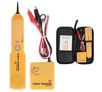 QWORK® Testeur de circuit haute précision, testeur de câbles RJ11, détecteur de câbles et générateur de tonalité, pour la localisation et le test des lignes téléphoniques (piles non incluses)