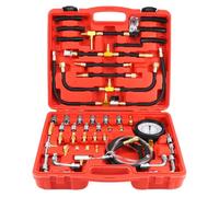 QWORK® Testeur de Pression de Carburant Essence, Manomètre de Pression de Carburant pour Systèmes d'injection, Manomètre 0-140 PSI / 0-10 Bar