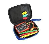 QWORK® Testeur de séquence pour 3 phases, 60V~600V AC, 20-400 Hz, avec testeur de buzzer et pinces crocodile