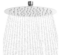 QWORK® Tete de douche Ø 20 cm, pomme de douche réglable 360°, pommeau de douche