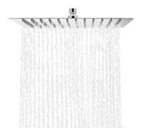 QWORK® Tête de Douche Inox Ultra-Fine 30CM - Anti Calcaire - Économiseur d'Eau - Pommeau Carréà Jet Pluie