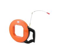 QWORK® Tire Fil Electrician 50 Mètres, Aiguille Electricien, Pour La Pose De Câbles Avec Ressort De Guidage, Diamètre 4 mm