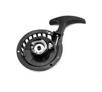 QWORK® Tirez démarrer lanceur pour moto 47 CC 49 CC, démarreur facile à tirer en aluminium, noir, pour mini VTT, vélo tout-terrain, moto