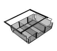 QWORK® Tiroir sous le bureau, organisateur de tiroirs pour bureau et coiffeuse, boîte à tiroirs cachée, robuste et durable