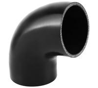 QWORK Tuyau coudé à 90 degrés, tuyau en silicone renforcé à 4 plis ID de 8,9 cm pour turbo, refroidisseur intermédiaire et admission, 10,2 cm de long