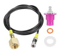 QWORK® Tuyau haute pression CO2 1,5 m adaptateur, adaptateur Quick Connect pour cylindres CO2 W21.8-14, compatible avec SODASTREAM DUO/TERRA/ART