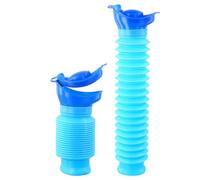 QWORK® Urinoir rétractable, Bouteille de urinoir Portable réutilisable de 750 ML, idéale pour la Voiture, Le Camping, Les Voyages, l'extérieur