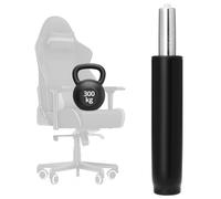 QWORK® Vérin à gaz pour chaise de bureau robuste, compatible avec la plupart des chaises de bureau, longueur totale 265-385 mm, noir, 300 kg