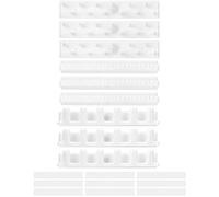 Qwork - WD6976 - 9Pcs Porte Bijoux Mural, Crochets Mural pour Collier, Bagues, Bracelets et Boucles d'Oreilles