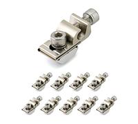 QWORK WEEB Lot de 10 connecteurs de mise à la terre pour support de toit photovoltaïque et support de sol en aluminium, clip de mise à la terre, cosse WEEB-6,7
